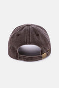 Zenana Washed DALLAS Embroidered Baseball Cap - Hovatok