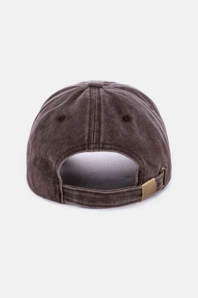 Zenana Washed DALLAS Embroidered Baseball Cap - Hovatok