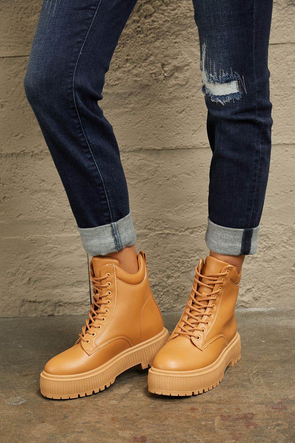 East Lion Corp Platform Combat Boots - Hovatok