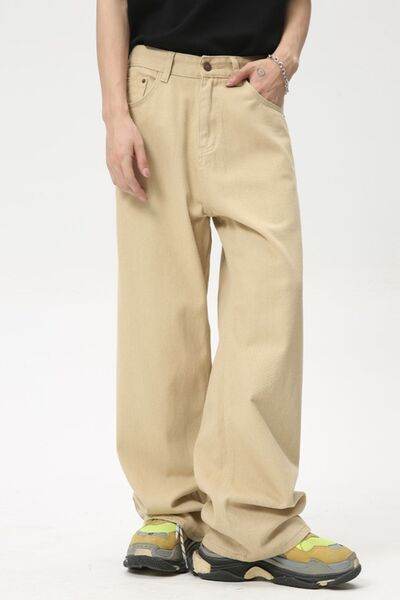 Wide Leg Jeans with Pockets - Hovatok