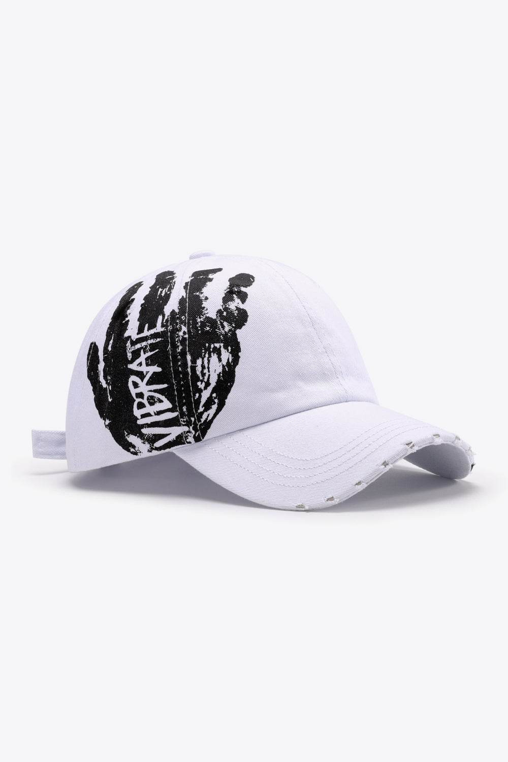 VIBRA Graphic Distressed Adjustable Baseball Cap - Hovatok