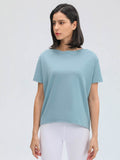 Millennia Round Neck Short Sleeve Active T-Shirt - Hovatok