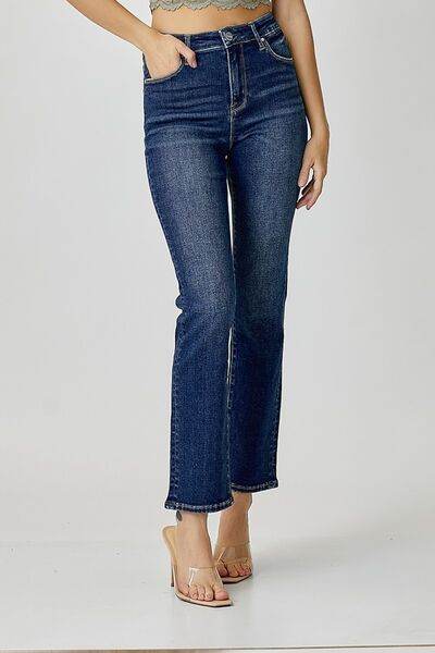 RISEN Full Size High Waist Straight Jeans - Hovatok