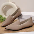 Snake Print Pointed Toe Slip-Ons - Hovatok