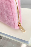 Solid Color Fluff Rectangle Wallet - Hovatok