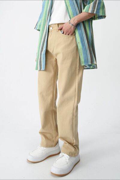 Mid Rise Jeans with Pockets - Hovatok