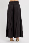 RISEN Shirring Detail Wide Leg Pants - Hovatok