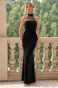 Lace Detail Sleeveless Maxi Dress - Hovatok