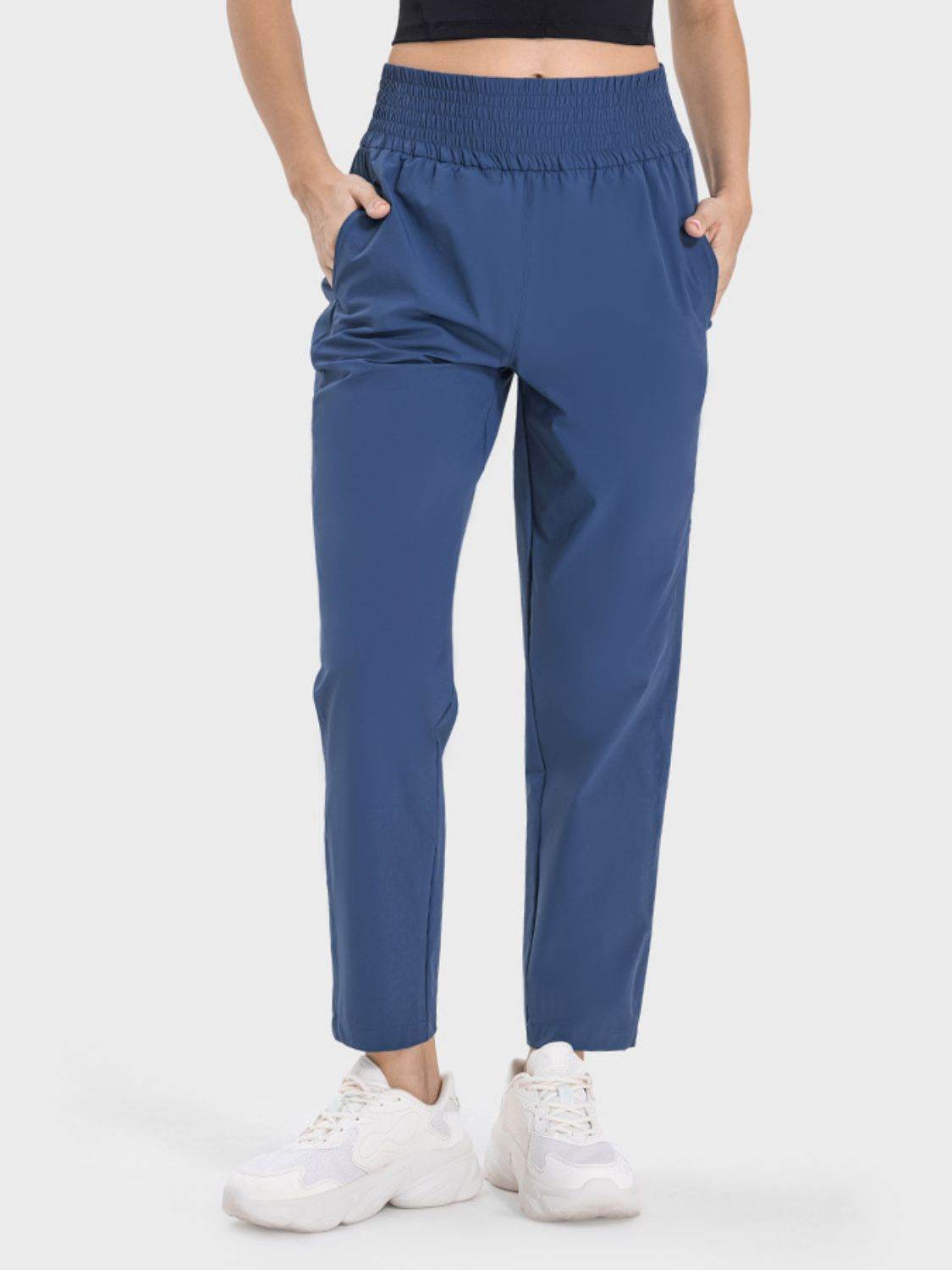 Millennia Pocketed High Waist Active Pants - Hovatok