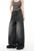 Wide Leg Jeans with Pockets - Hovatok