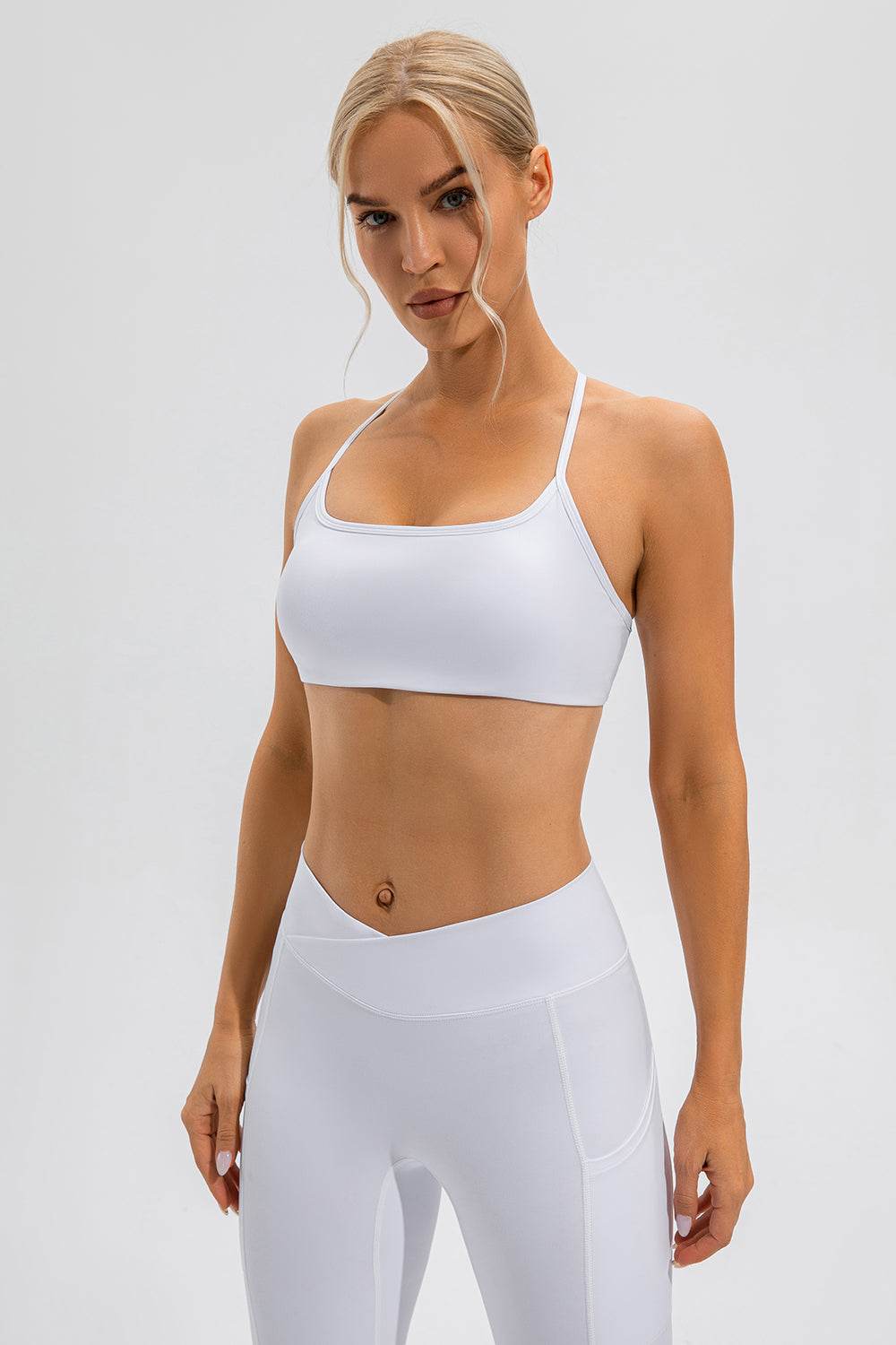 Crisscross Spaghetti Strap Active Cami - Hovatok