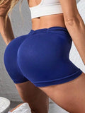 Ruched High Waist Active Shorts - Hovatok