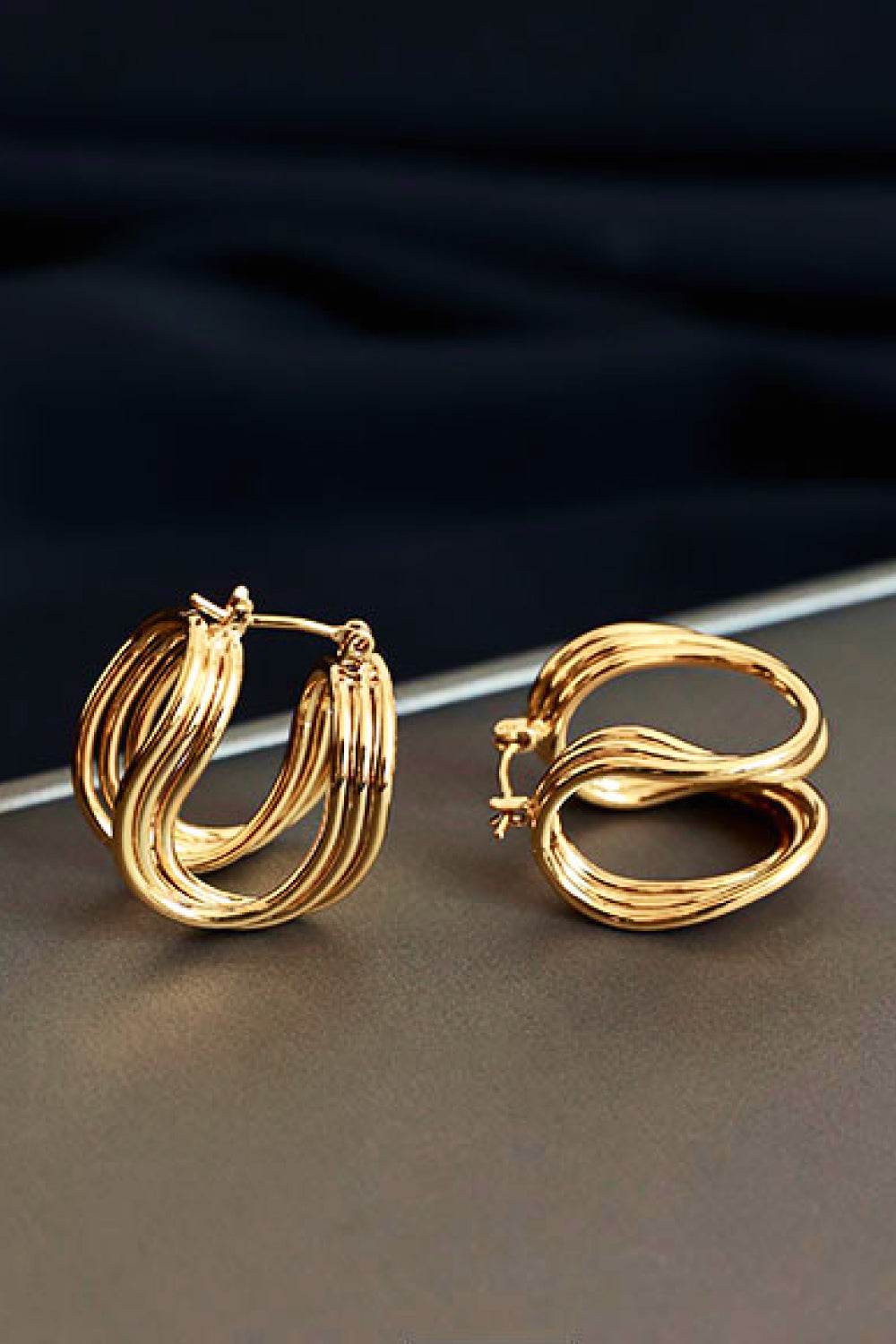 U-Shaped Hoop Earrings - Hovatok
