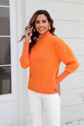 Angel Wings Turtle Neck Long Sleeve Pullover Sweater - Hovatok
