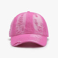 Distressed Adjustable Cotton Baseball Cap - Hovatok