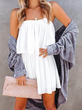 Ruched Spaghetti Strap Romper - Hovatok