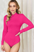 Basic Bae Full Size Mock Neck Long Sleeve Bodysuit - Hovatok