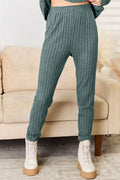 Basic Bae Full Size Notched Long Sleeve Top and Pants Set - Hovatok