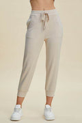 Basic Bae Full Size Air Scuba Drawstring High Waist Cropped Pants - Hovatok