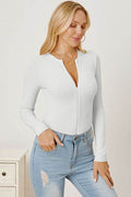 Zip Up Long Sleeve Bodysuit - Hovatok