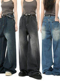 Wide Leg Jeans with Pockets - Hovatok