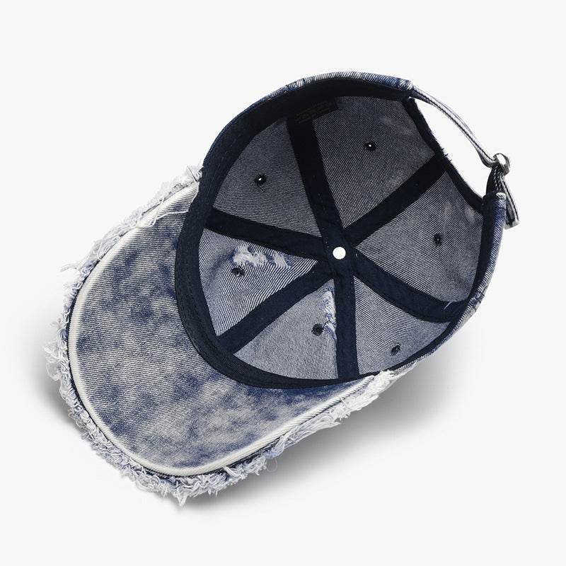Distressed Cotton Adjustable Baseball Cap - Hovatok