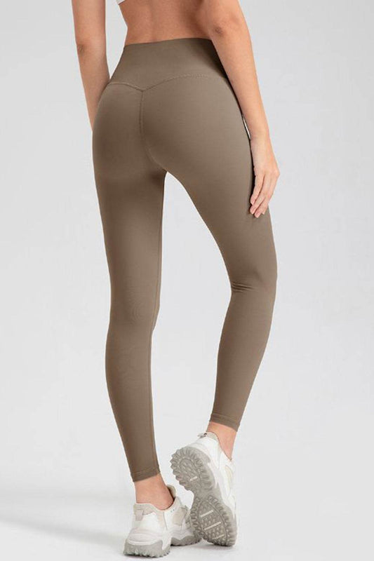 Wide Waistband Sport Leggings - Hovatok