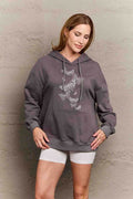 Simply Love Simply Love Full Size Dropped Shoulder Butterfly Graphic Hoodie - Hovatok