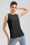 Round Neck Wide strap Active Tank - Hovatok