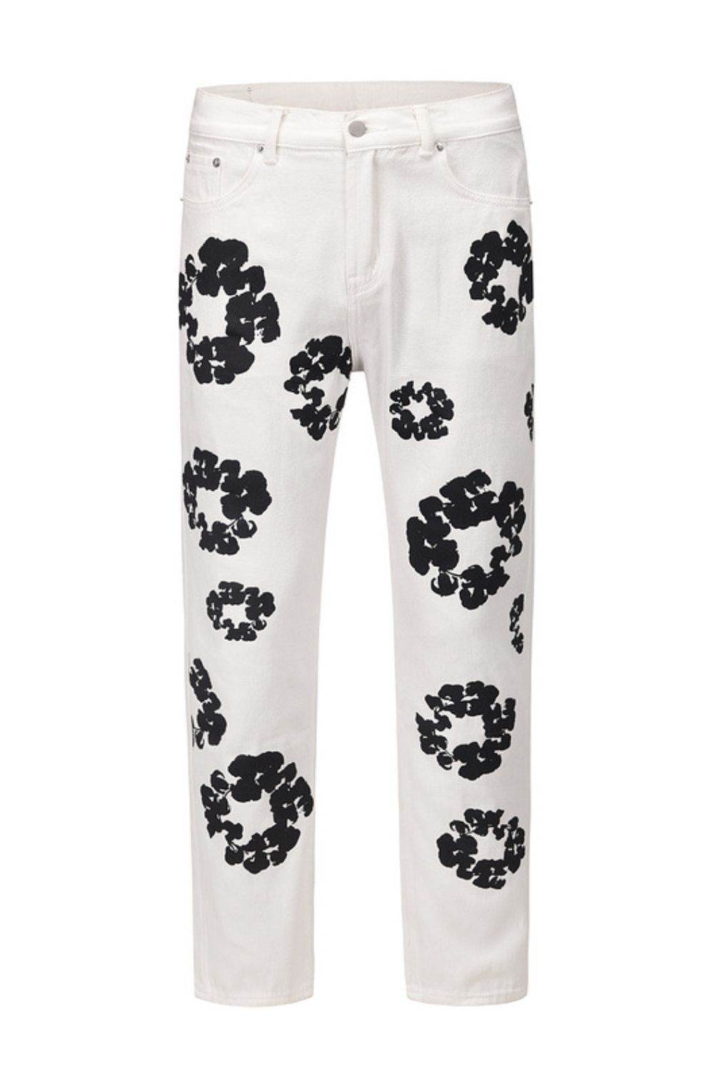 Men's Graphic Straight Leg Jeans - Hovatok