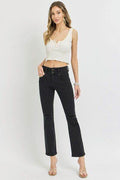 RISEN Full Size High Rise Wide Waistband Ankle Bootcut Jeans - Hovatok