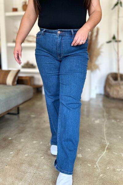Judy Blue Full Size High Rise Straight Jeans - Hovatok