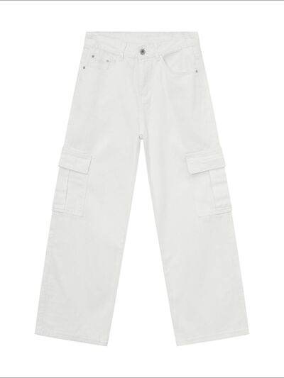 Wide Leg Cargo Jeans - Hovatok