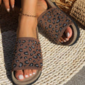 Leopard Open Toe Sandals - Hovatok