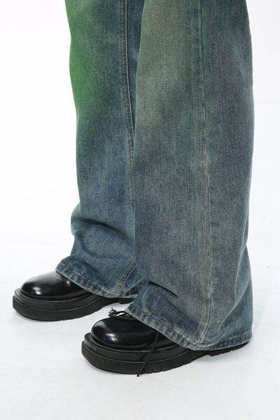 Mid Rise Men's Jeans with Pockets - Hovatok