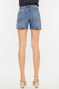 Kancan Distressed High Waist Denim Shorts - Hovatok