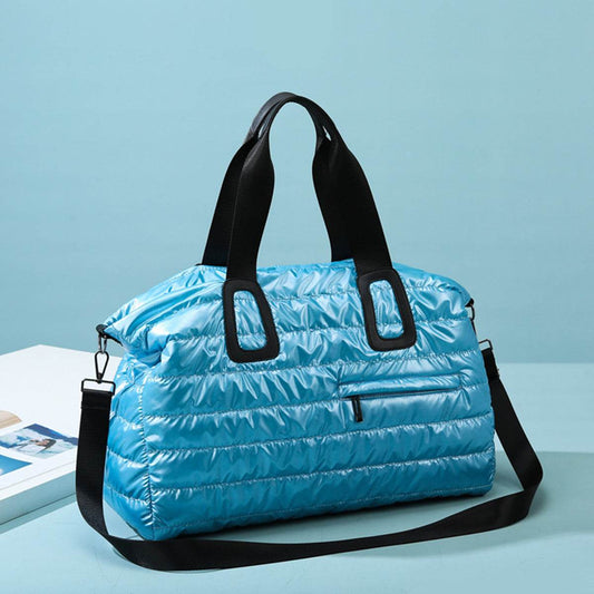 Quilted Nylon Oversize Travel Bag - Hovatok