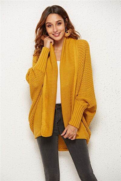 Angel Wings Open Front Batwing Sleeve Cardigan - Hovatok
