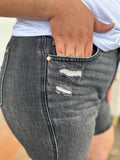 Judy Blue Full Size High Waist Rigid Magic Denim Shorts - Hovatok