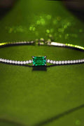 Adored 1 Carat Lab-Grown Emerald Bracelet - Hovatok