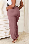 Basic Bae Full Size Soft Rayon Drawstring Waist Pants with Pockets - Hovatok