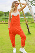 Double Take Full Size Sleeveless V-Neck Pocketed Jumpsuit - Hovatok