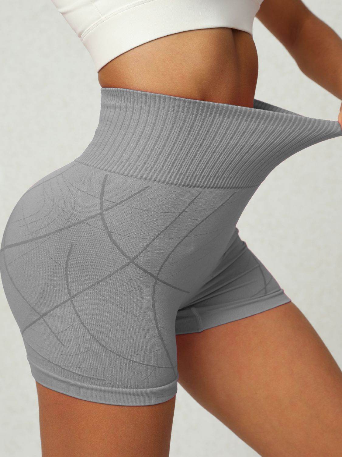 High Waist Active Shorts - Hovatok