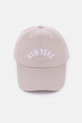 Zenana Embroidered City Baseball Cap - Hovatok