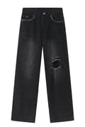 Distressed Mid Rise Men's Jeans - Hovatok