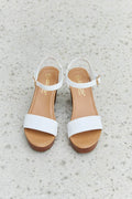 DDK Time After Time Wooden Platform Strap Heels - Hovatok