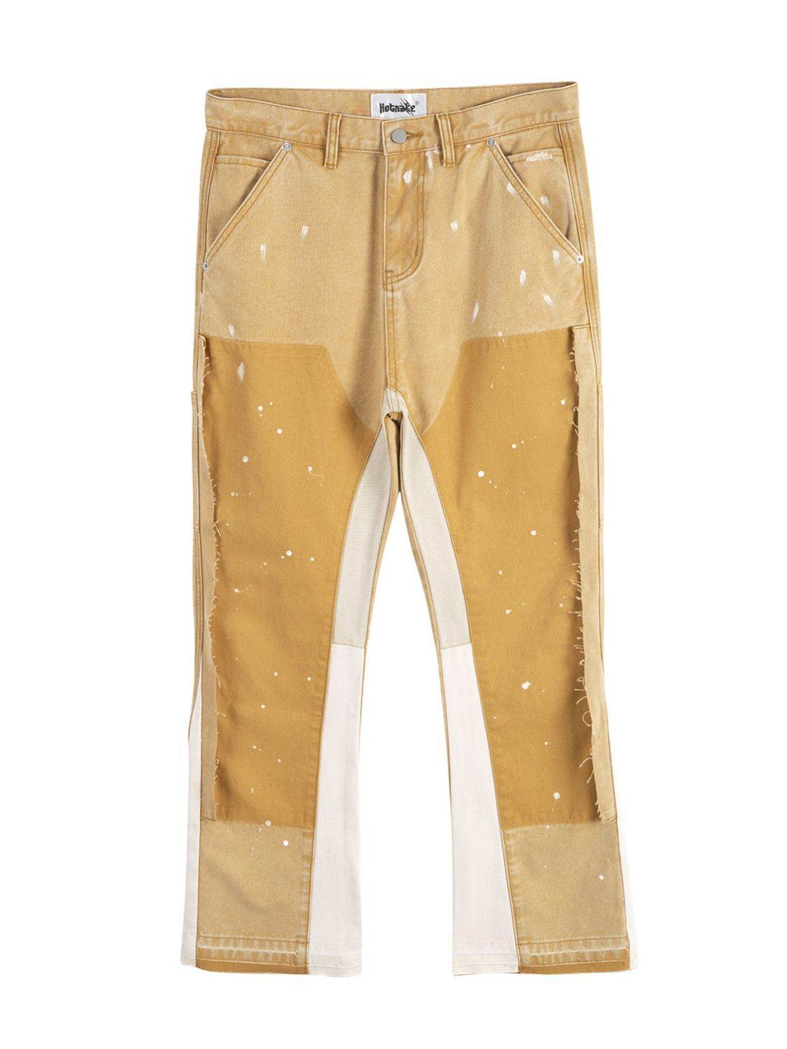 Men's Contrast Washed Bootcut Jeans - Hovatok