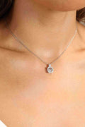 Adored Moissanite 925 Sterling Silver Necklace - Hovatok