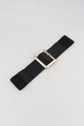 Rectangle Buckle Elastic Wide Belt - Hovatok