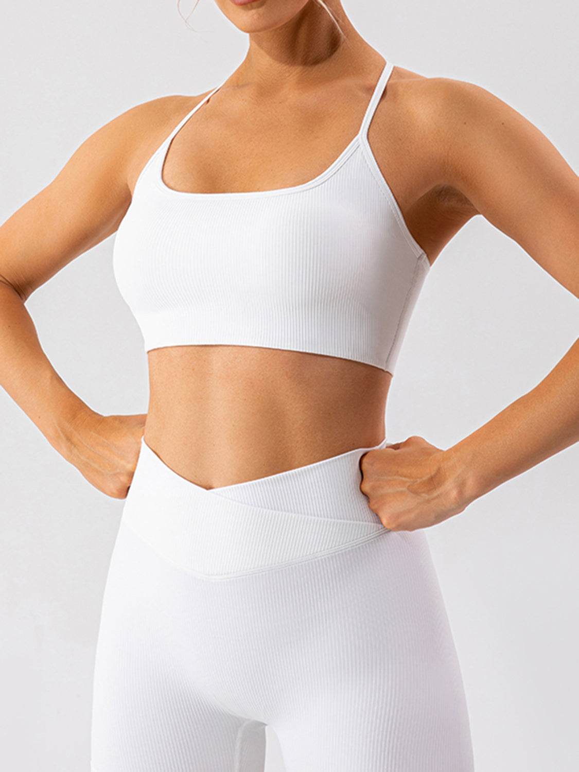 Spaghetti Strap Active Bra - Hovatok